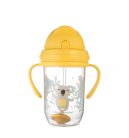 Canpol Babies Cseppmentes szívószálas itatópohár nehezékkel  270 ml (6h+) - Koala