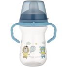 Canpol Babies Bonjour Paris Itatópohár szilikonos ivócsőrrel  250 ml (6h+) - Kék