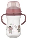 Canpol Babies Bonjour Paris Itatópohár szilikonos ivócsőrrel  250 ml (6h+) - Bordó