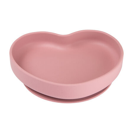 Canpol Babies Szilikonos tányér tapadókoronggal HEART - Pink