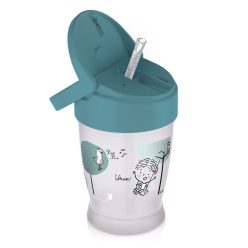   Lovi FreeStyle Szívószálas itatópohár 250ml (11h+) Lovely baby Boy