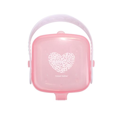 Canpol Babies Cumi tartó doboz PasteLove - Rózsaszín