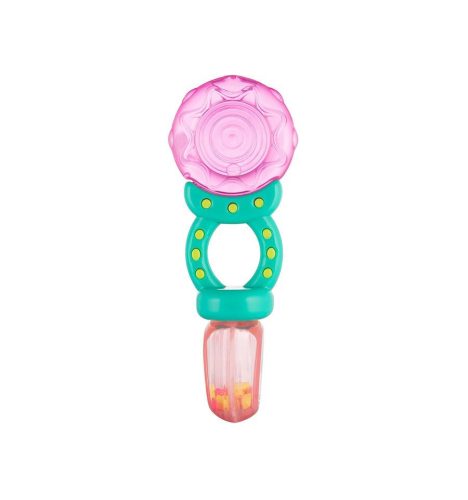 Canpol Babies Hűsítő rágóka csörgővel - Lollipop - Rózsaszín