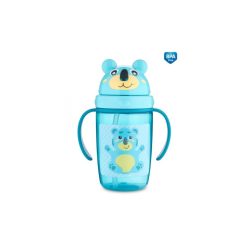   Canpol Babies Sport itatópohár szívószállal 400 ml (12h+) - Maci