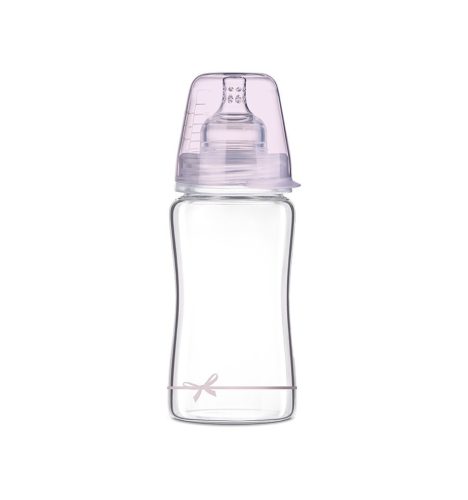 Lovi DiamondGlass Üvegből készült cumisüveg 250 ml (3h+) - Baby Shower Girl