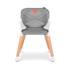 Lionelo Koen fa lábú etetőszék - Grey stone