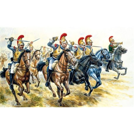 Italeri French Heavy Cavalry makett figura 1:72 (6003)