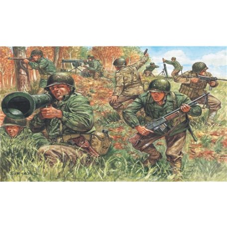 Italeri American Infantry makett figura 1:72 (6046s)
