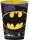 Batman pohár, műanyag sárga-fekete 260 ml