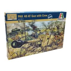 Italeri - Germ. PAK 40 AT Gun & crew (WWII) 1:72 (6096s)
