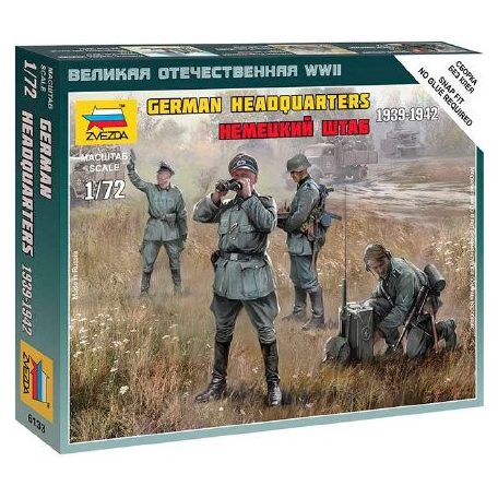 Zvezda German HQ WWII  makett figura 1:72 (6133)