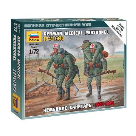 Zvezda German Medical Personnel /1941-43/  makett figura 1:72 (6143)