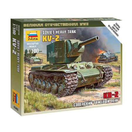 Zvezda Soviet Tank KV-2  1:100 makett harcjármű (6202)