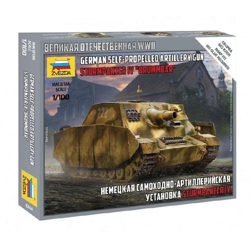 Zvezda Sturmpanzer IV Brummbar 1:100 makett harcjármű (6244)