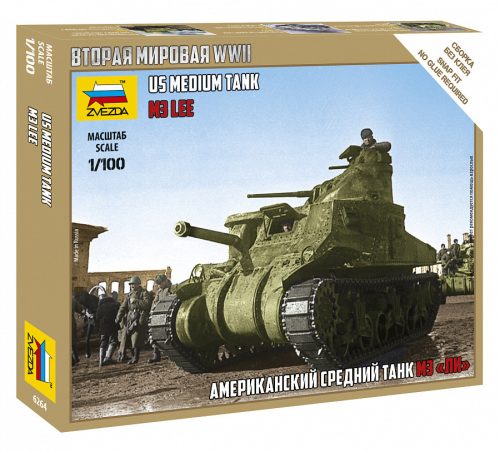 Zvezda M-3 Lee  1:100 makett harcjármű (6264)