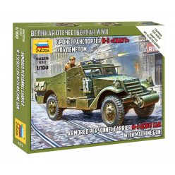   Zvezda Soviet M-3 Scout Car with Machine Gun  1:100 makett harcjármű (6273)