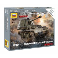   Zvezda German Tank Destroyer Marder III  1:100 makett harcjármű (6282)