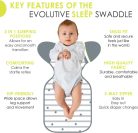 BBlüv Sleep swaddle me 3in1 babapólya - M méret