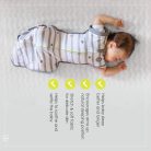BBlüv Sleep swaddle me 3in1 babapólya - M méret