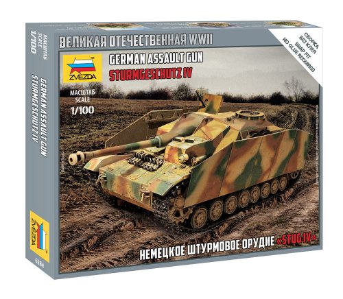 Zvezda German StuG IV  1:100 makett harcjármű (6284)