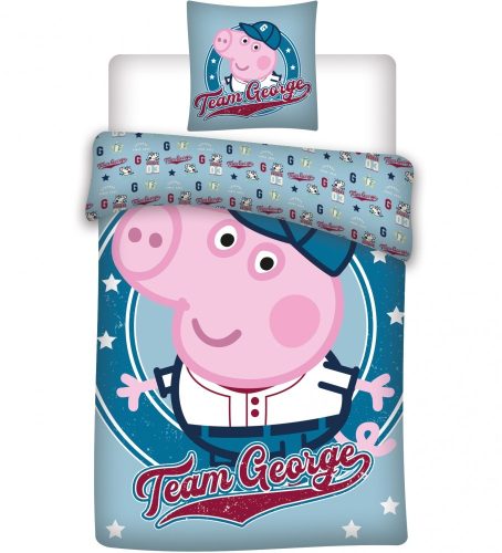 Peppa Pig, Peppa malac ágynemű, ágyneműhuzat 100x135 cm, 40x60 cm Team George