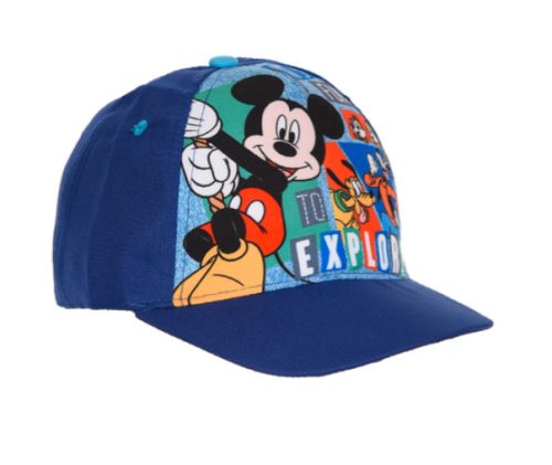 Disney Mickey gyerek baseball sapka, 52 cm, kék, Kaladra fel!