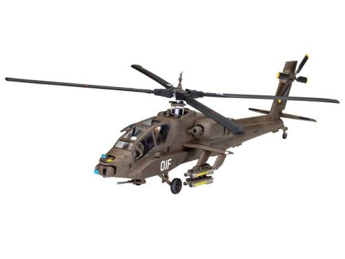 Revell AH-64A Apache 1:72 makett készlet festékkel, ragasztóval (63824 R)