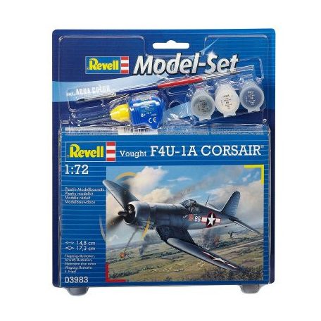 Revell Vought F4U-1D Corsair makett  1:72 makett készlet festékkel és kiegészítőkkel (63983)
