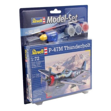 Revell P-47 M Thunderbolt  1:72 makett készlet festékkel és kiegészítőkkel (63984)