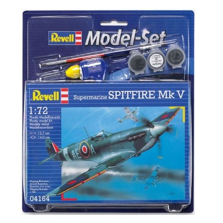 Revell Supermarine Spitfire Mk.V makett  1:72 makett készlet festékkel és kiegészítőkkel (64164)