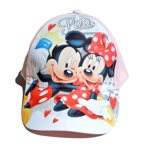 Disney Minnie gyerek baseball sapka, 54 cm, rózsaszín,  Együtt Párizsban