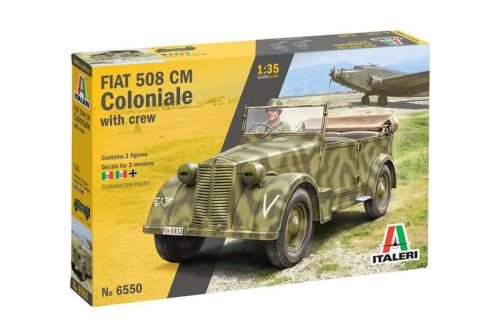 Italeri FIAT 508 CM Coloniale with crew  1:35 makett harcjármű (6550s)