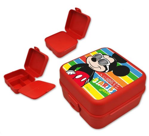Disney Mickey Summer több rekeszes uzsonnás doboz, szendvicsdoboz *