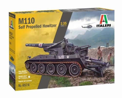 Italeri M110 Self Propelled Howitzer  1:35 makett harcjármű (6574s)