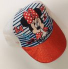 Disney Minnie gyerek baseball sapka, 52 cm, csillámos, fehér hálós - Ábrándos tengerész