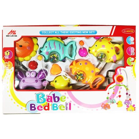 Babe Bed Bell Műanyag tengeri állatos forgó zenélő