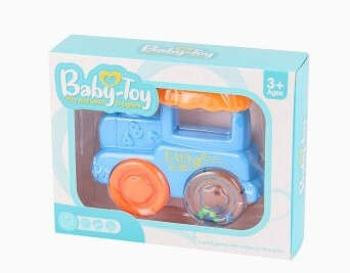 Baby Toys Zenélő, világító mozdony csörgő