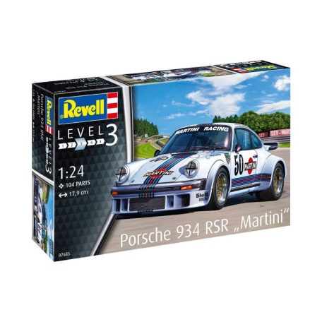 Revell Porsche 934 RSR Martini 1:24 makett készlet festékkel és kiegészítőkkel (67685)