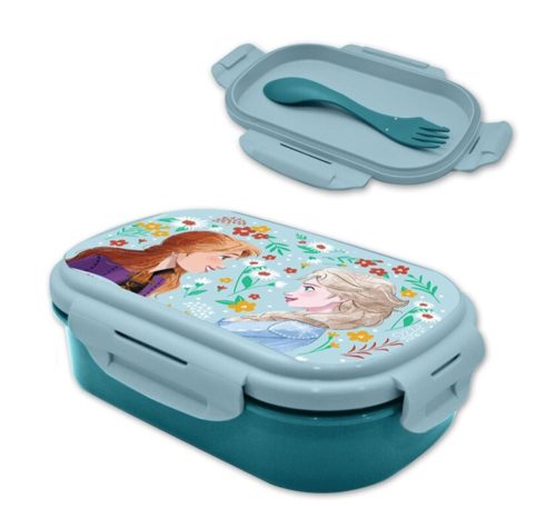 Disney Jégvarázs Flowers szendvicsdoboz + evőeszköz szett *