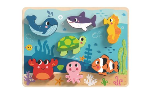 Tooky Toys 3D Fapuzzle (8 db-os) - Tengeri kisállatkák 