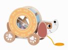 Tooky Toys Húzható kutyás formabedobó fa játék