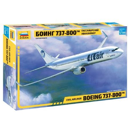 Zvezda Boeing 737-800 makett  1:144 makett repülő (7019)