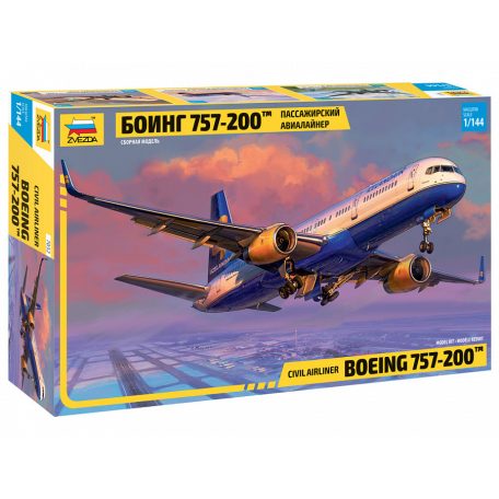 Zvezda Boeing 757-200  1:144 makett repülő (7032)