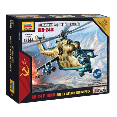 Zvezda Mil-24 VP Mini kits modern makett  1:72 makett helikopter (7403)