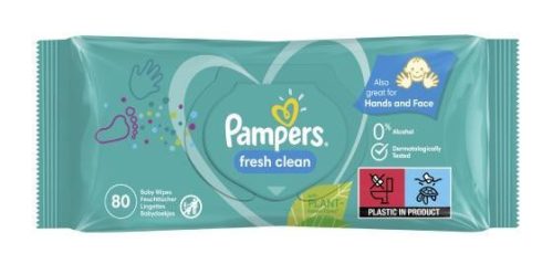 Pampers törlőkendő Fresh clean 80 lapos