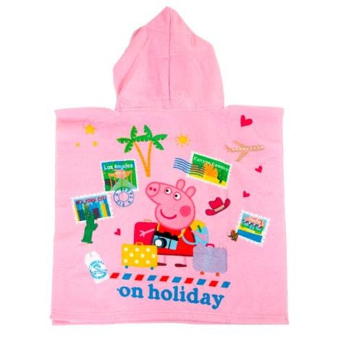 Peppa malac Holiday strand törölköző poncsó 55x110 cm *
