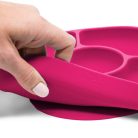 Bblüv Yümi Tapadó aljú szilikon tányér és kanál - Pink