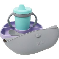 Bblüv Set szilikon etetési szett - Violet