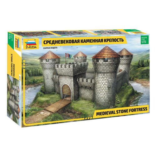 Zvezda Medieval Stone Fortress 1:72 (8510) makett erőd