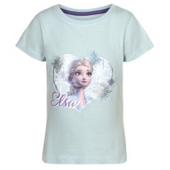   Disney Jégvarázs Elsa gyerek rövid póló, felső 5 -6 év / 110 - 116 cm
